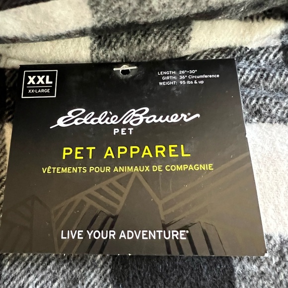 Eddie Bauer..Checkered Plaid Dog Vest Jacket. - Picture 4 of 6